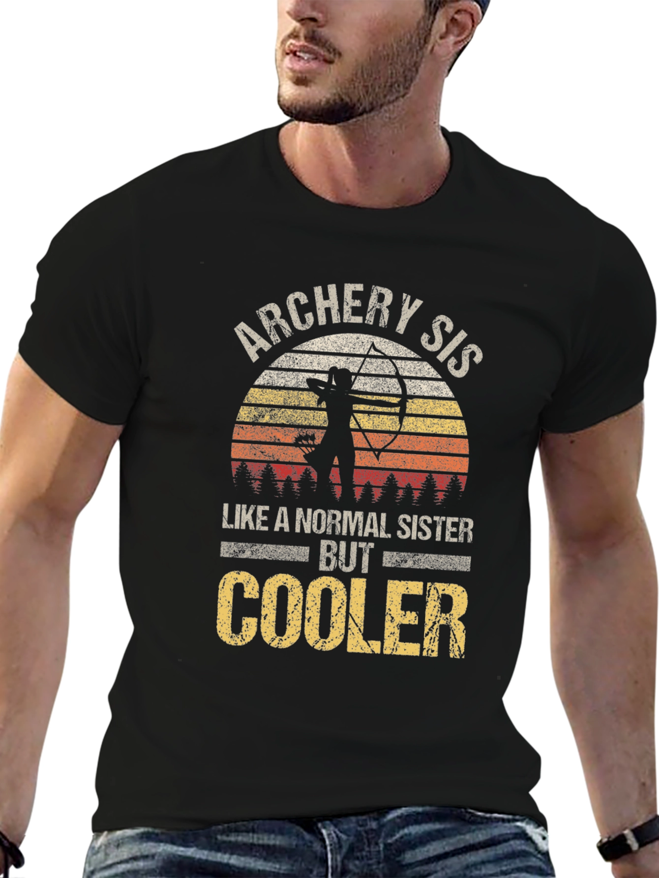 Archery Sister Graphic T-Shirt - Cool Sister Tee