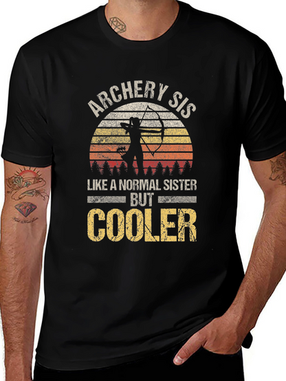 Archery Sister Graphic T-Shirt - Cool Sister Tee