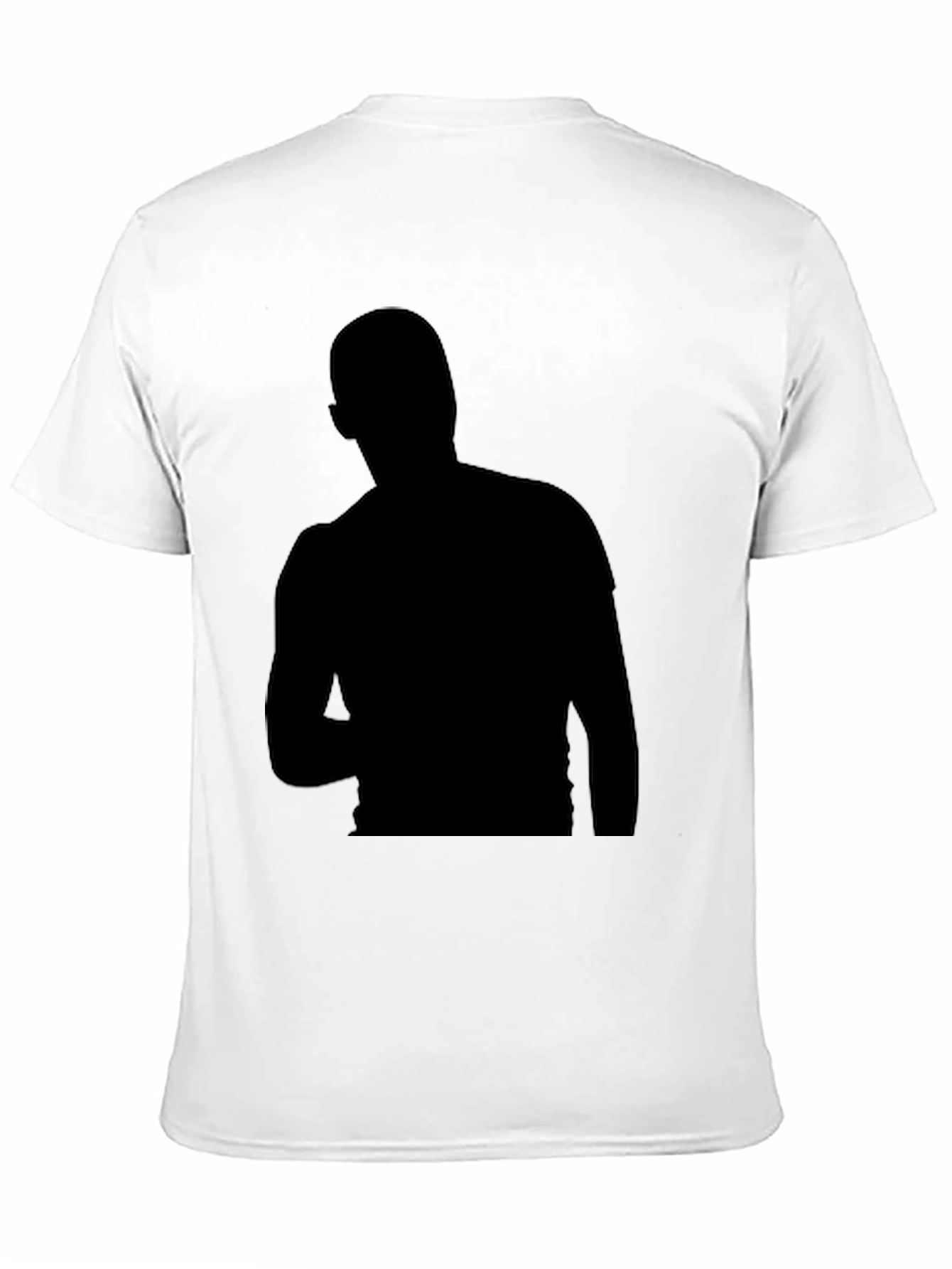 Mens Black Silhouette Graphic T-Shirt