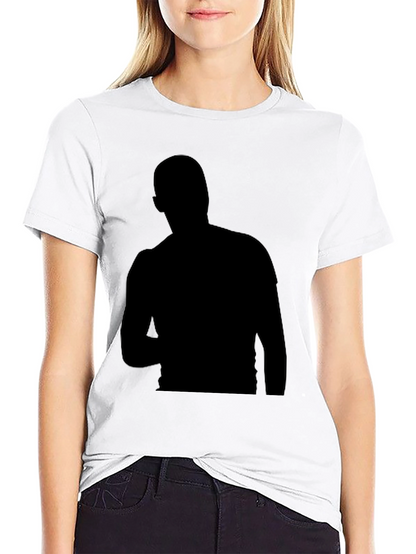 Mens Black Silhouette Graphic T-Shirt