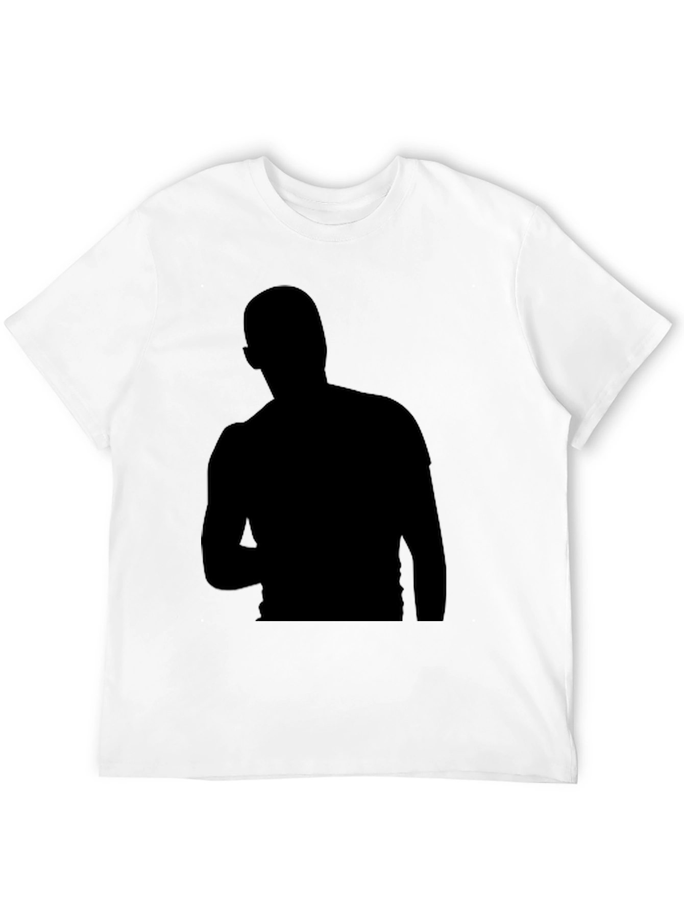 Mens Black Silhouette Graphic T-Shirt