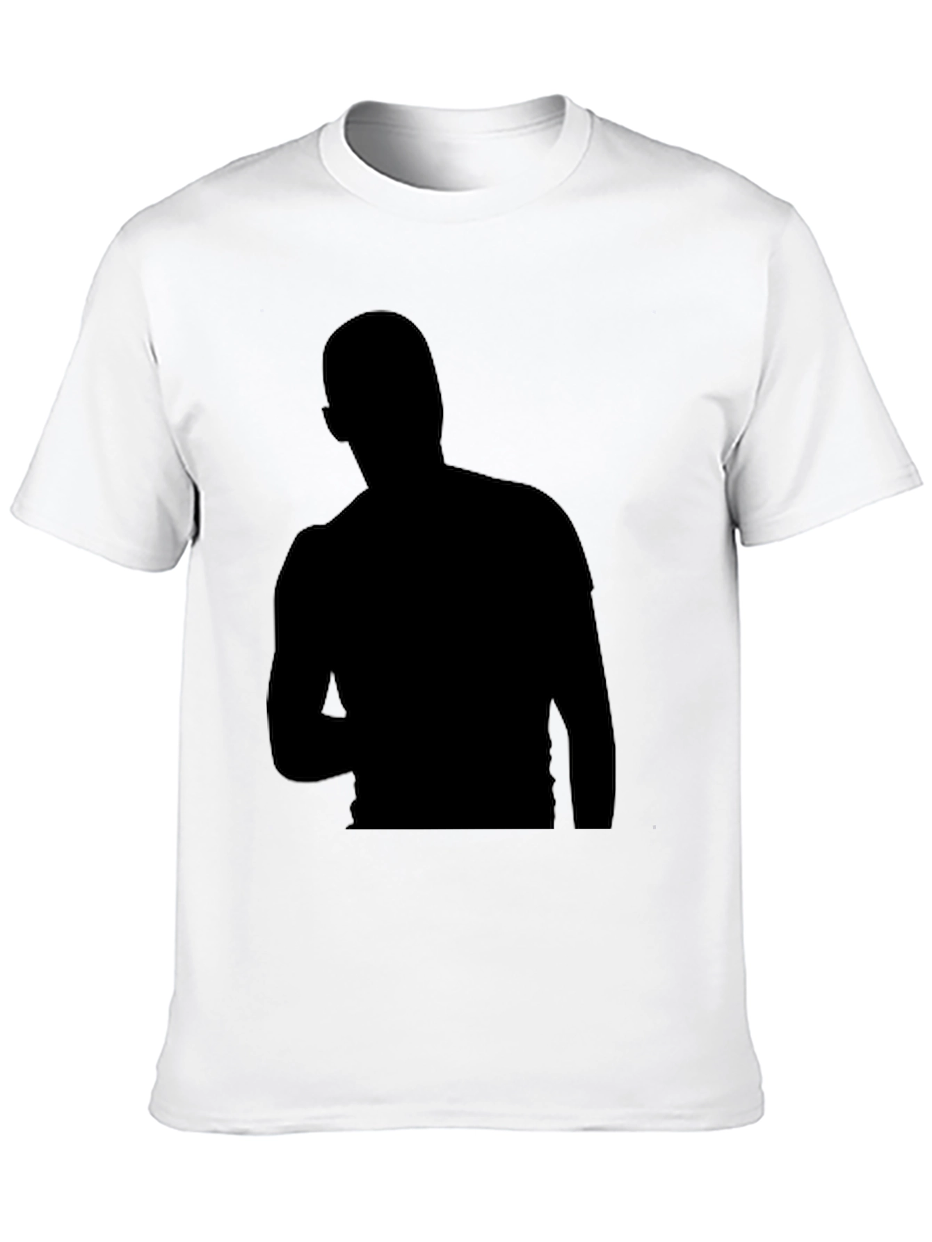 Mens Black Silhouette Graphic T-Shirt