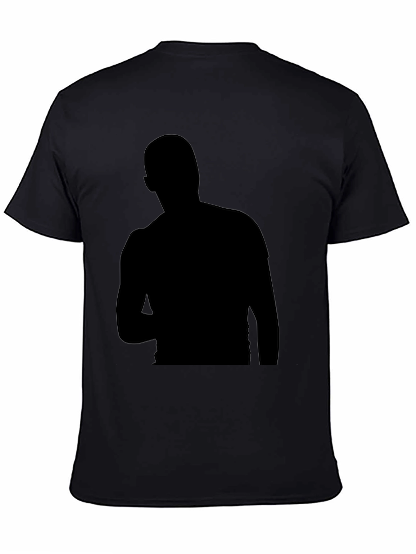 Mens Black Silhouette Graphic T-Shirt