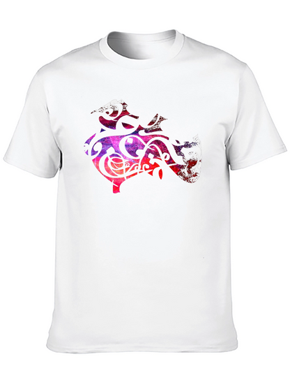 Abstract Art Tee - Black Graphic T-Shirt