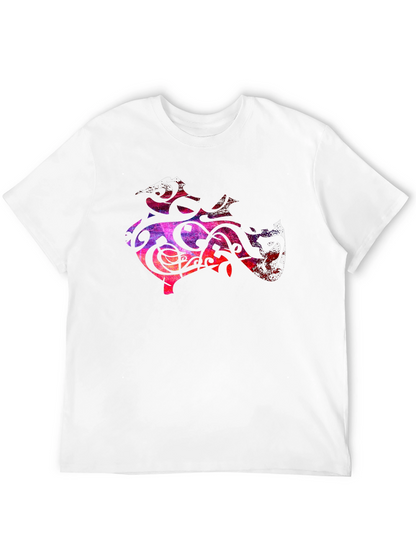 Abstract Art Tee - Black Graphic T-Shirt