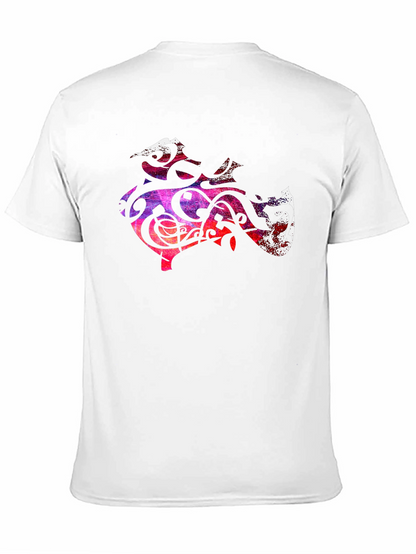 Abstract Art Tee - Black Graphic T-Shirt
