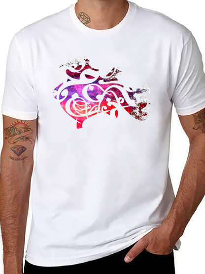 Abstract Art Tee - Black Graphic T-Shirt