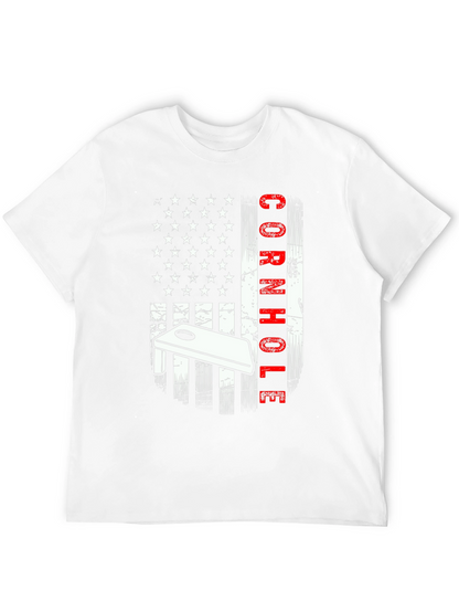Cornhole American Flag Graphic Tee