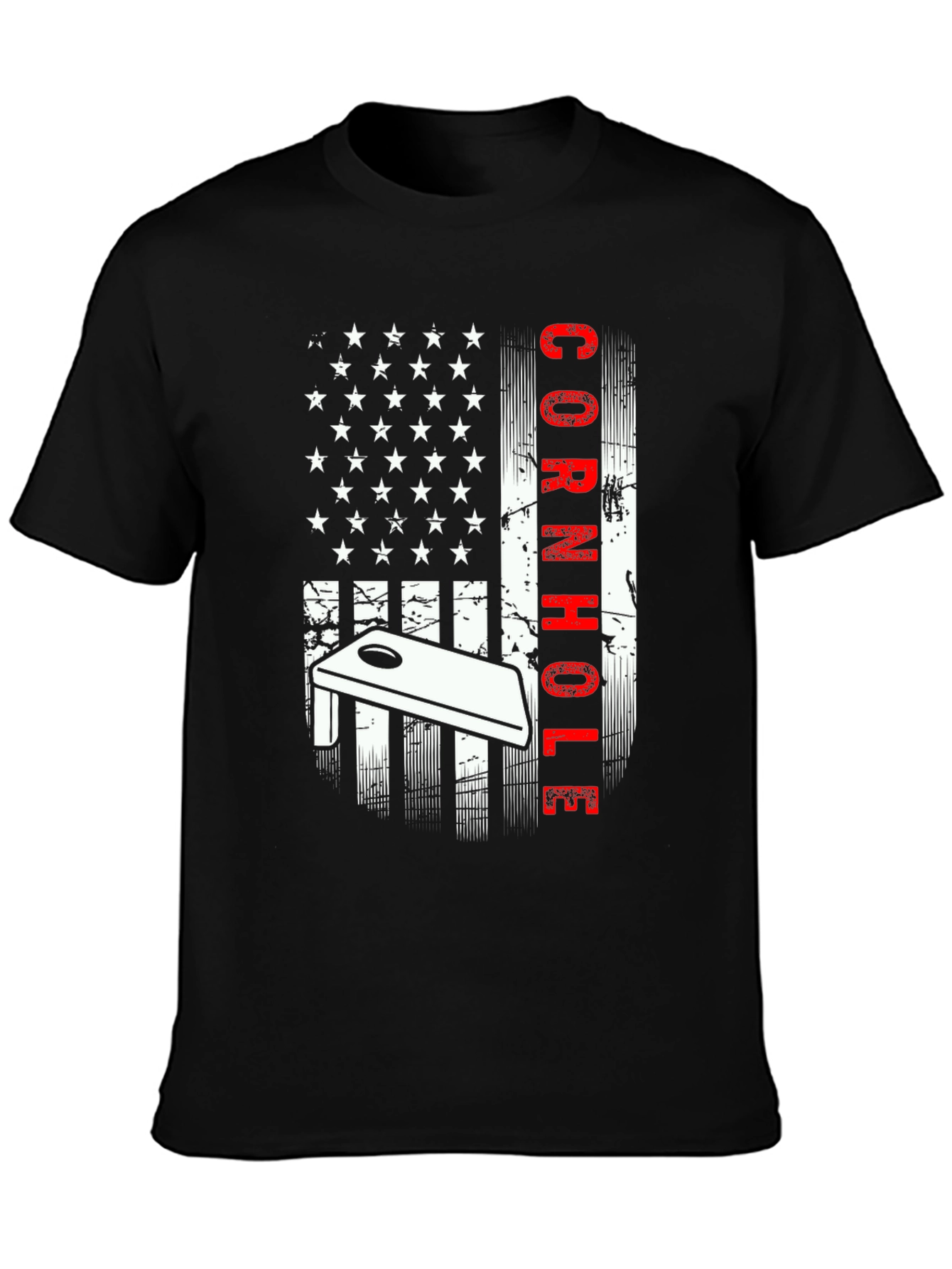 Cornhole American Flag Graphic Tee
