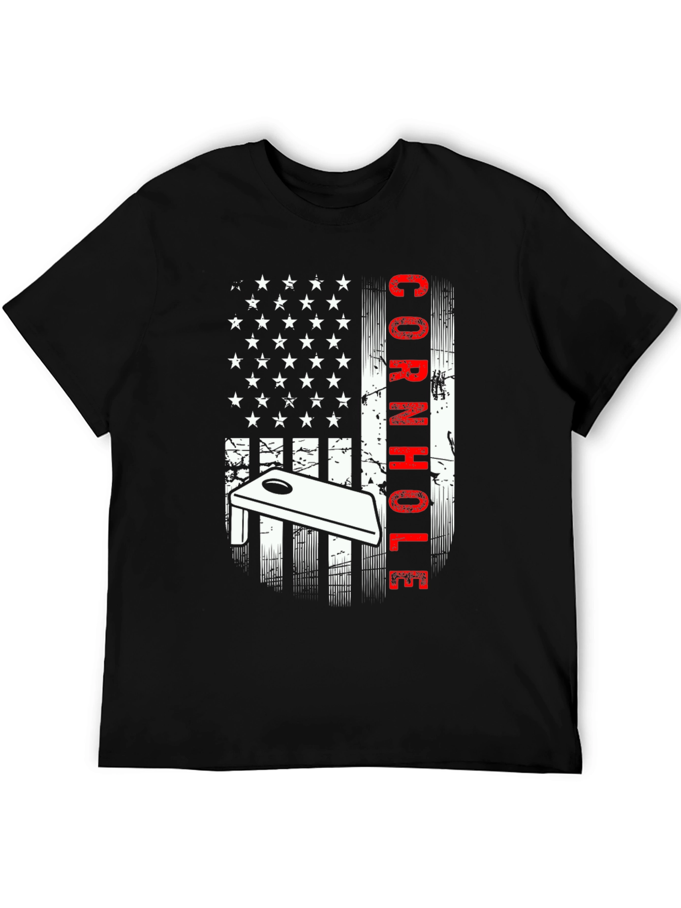 Cornhole American Flag Graphic Tee