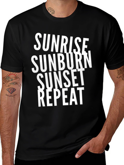 Sunrise Sunburn Sunset Repeat Graphic Tee