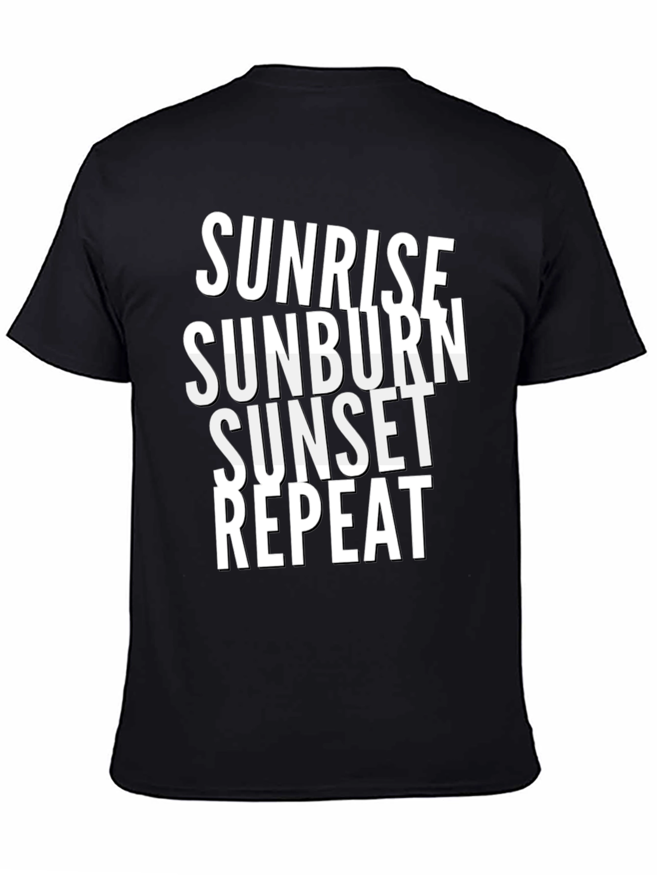 Sunrise Sunburn Sunset Repeat Graphic Tee