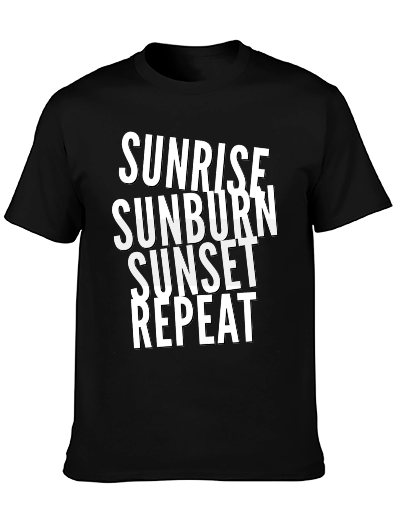 Sunrise Sunburn Sunset Repeat Graphic Tee
