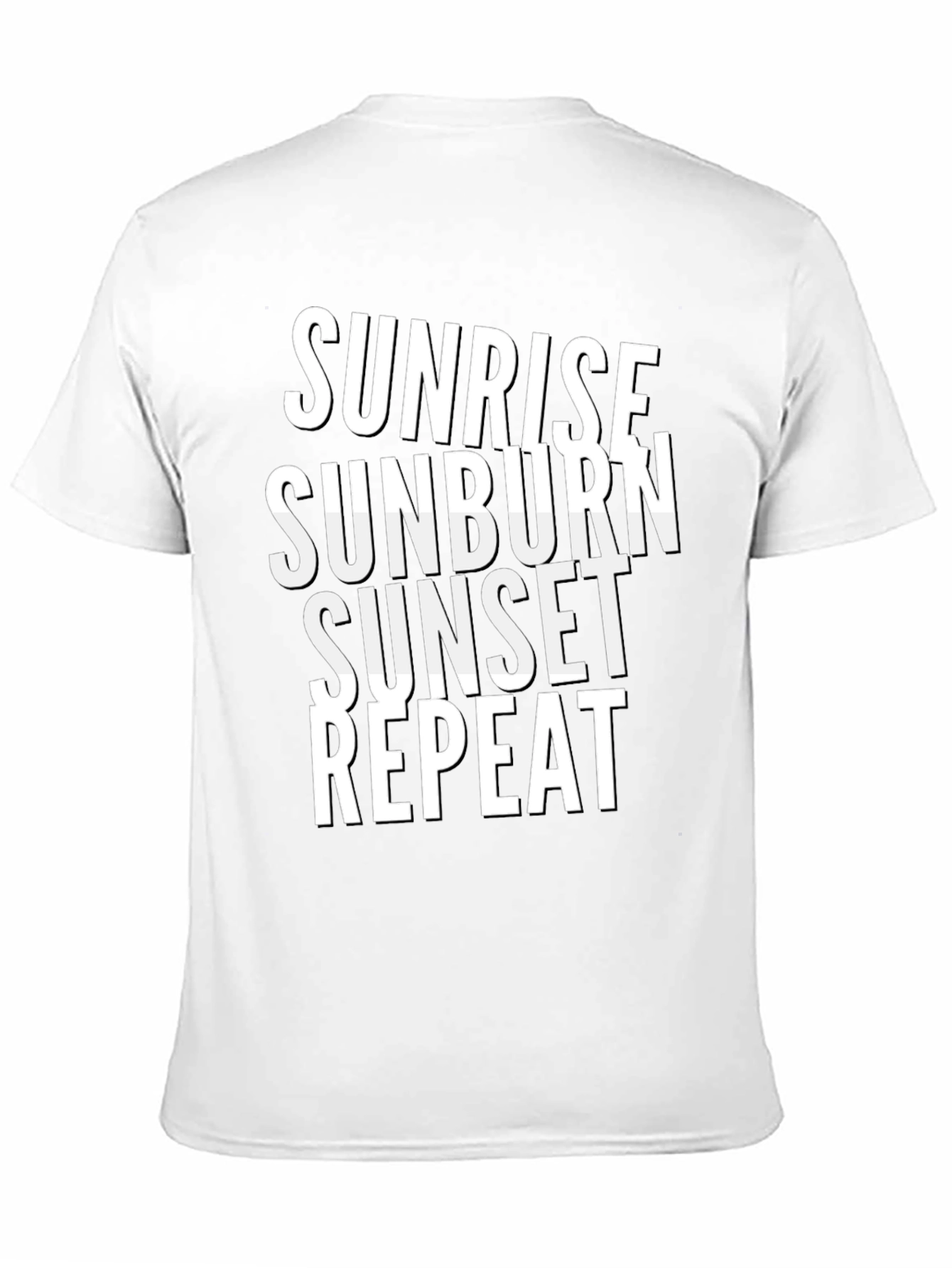 Sunrise Sunburn Sunset Repeat Graphic Tee