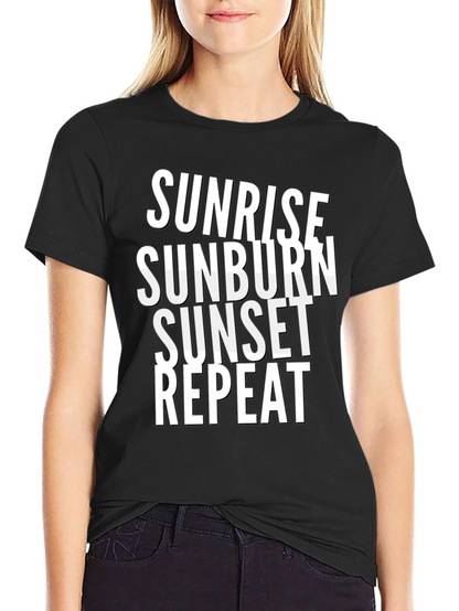 Sunrise Sunburn Sunset Repeat Graphic Tee
