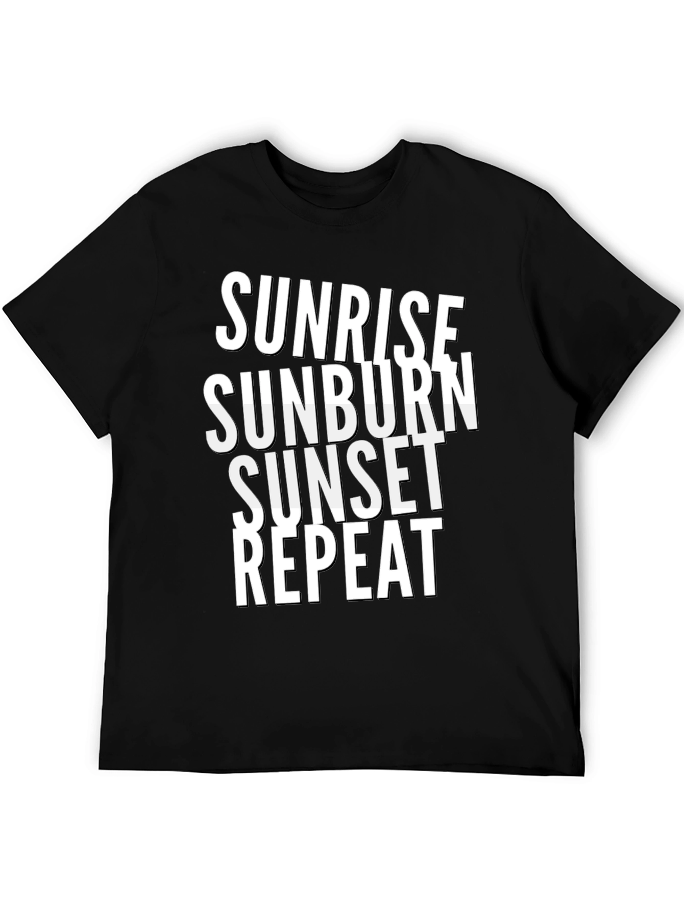 Sunrise Sunburn Sunset Repeat Graphic Tee