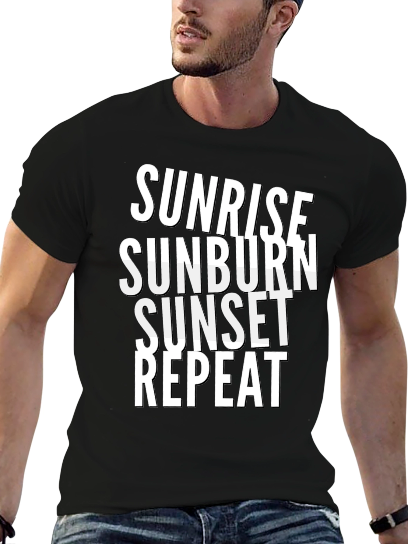 Sunrise Sunburn Sunset Repeat Graphic Tee