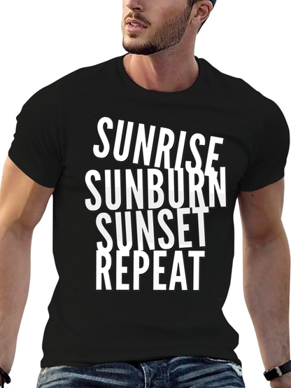 Sunrise Sunburn Sunset Repeat Graphic Tee