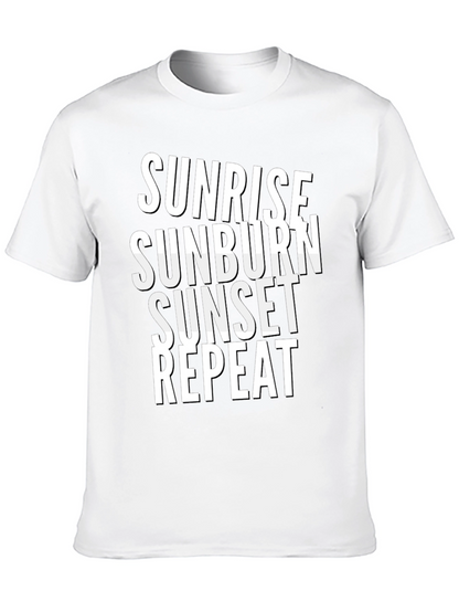 Sunrise Sunburn Sunset Repeat Graphic Tee