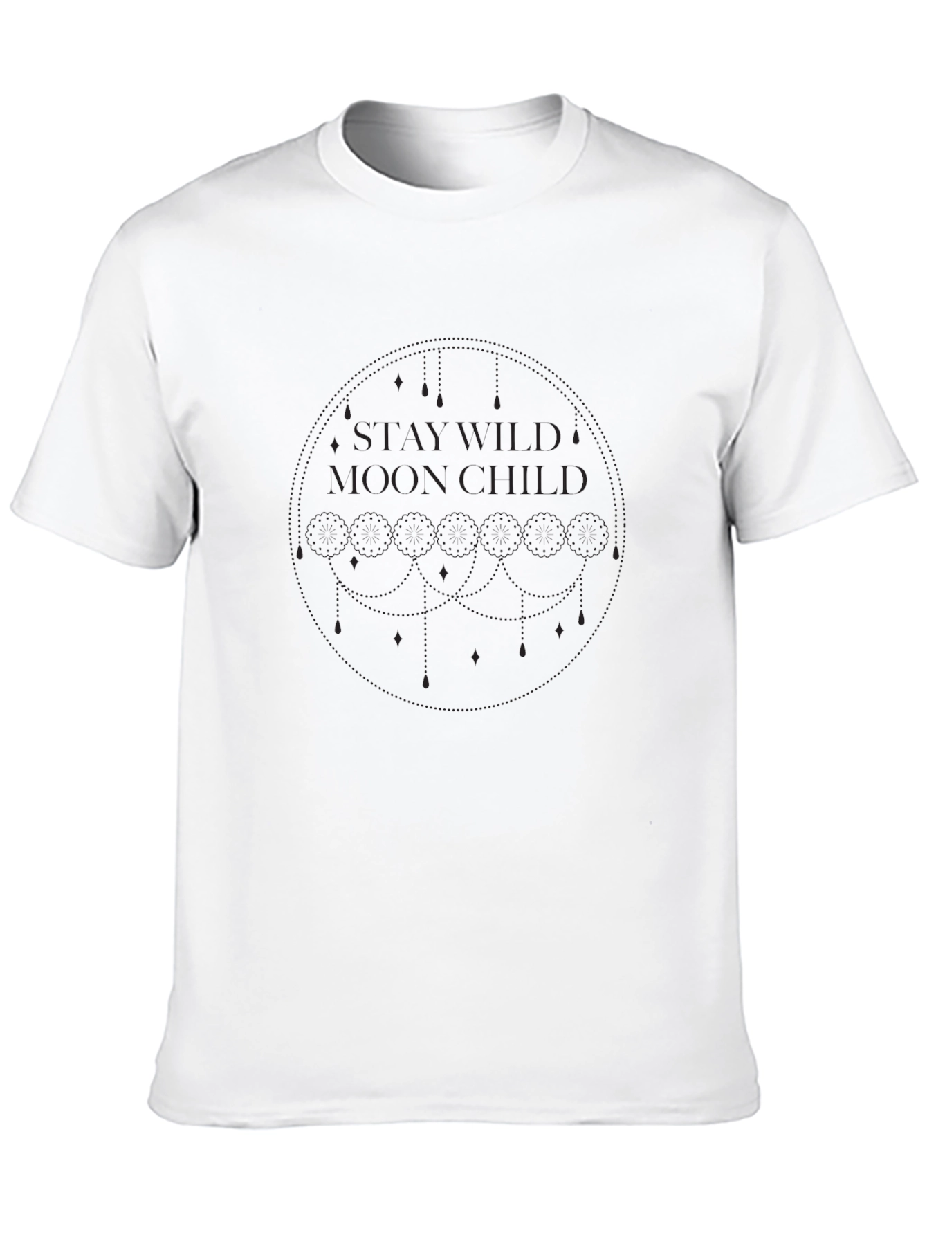 Stay Wild Moon Child Black T-Shirt