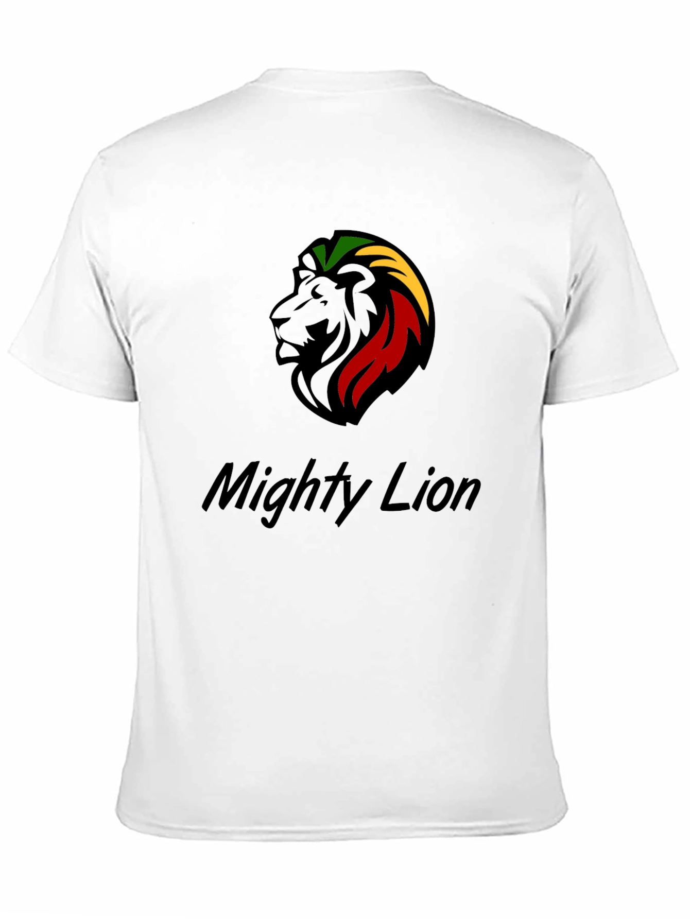 Mighty Lion Reggae T-Shirt Black Cotton