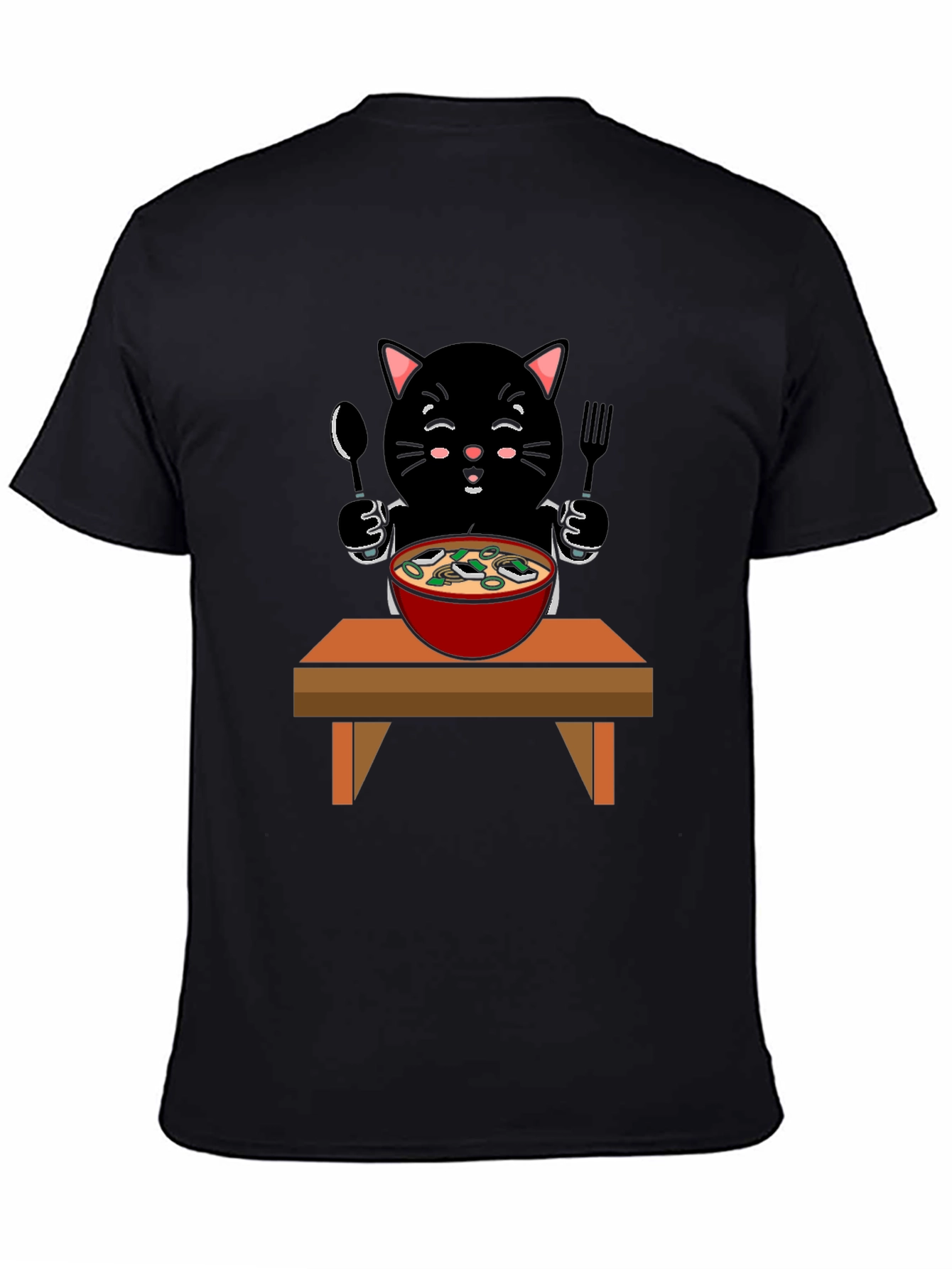Cat Eating Ramen T-Shirt
