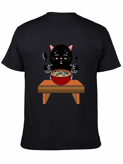 Cat Eating Ramen T-Shirt