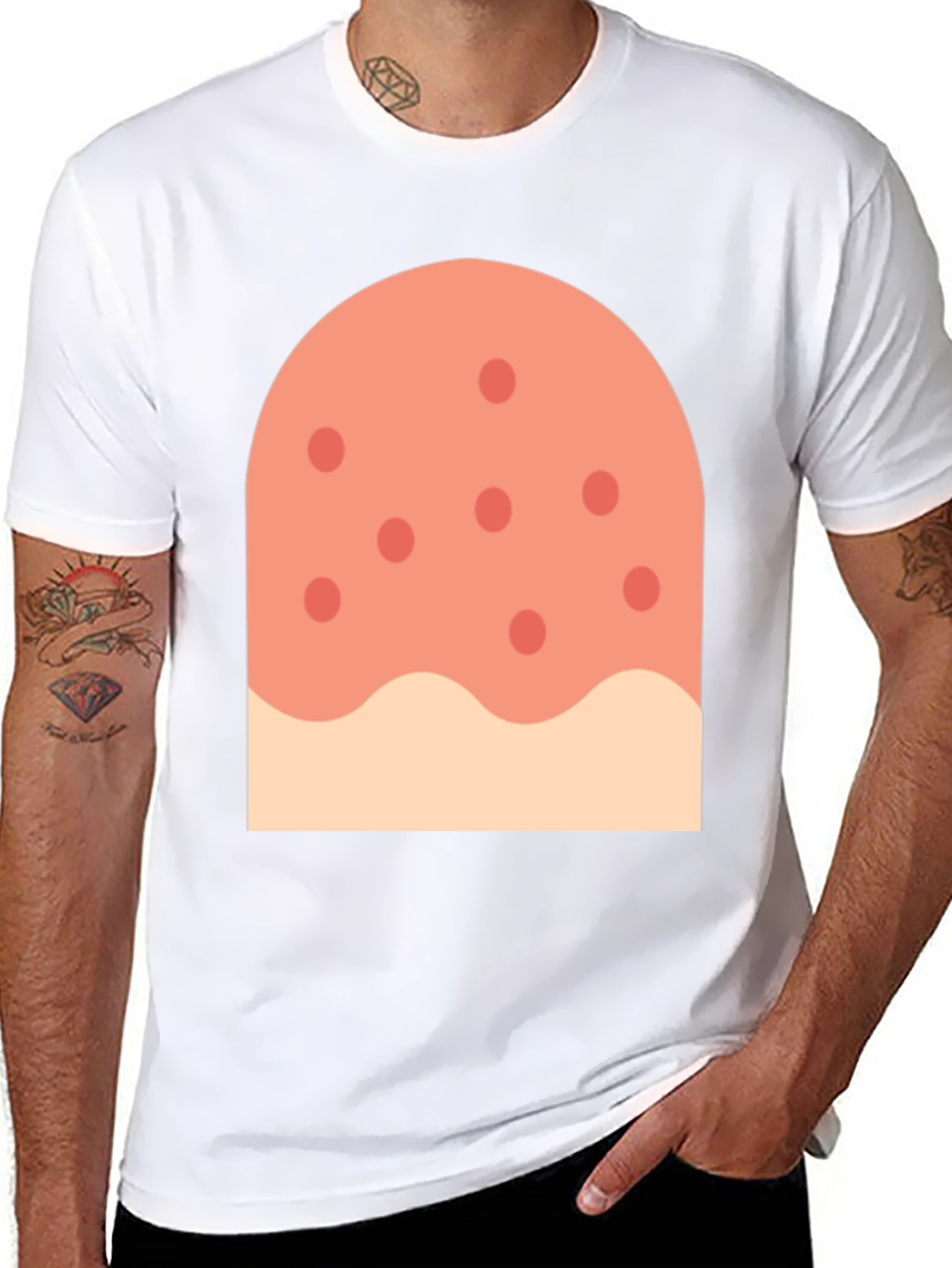 Novelty Pizza Slice Graphic T-Shirt