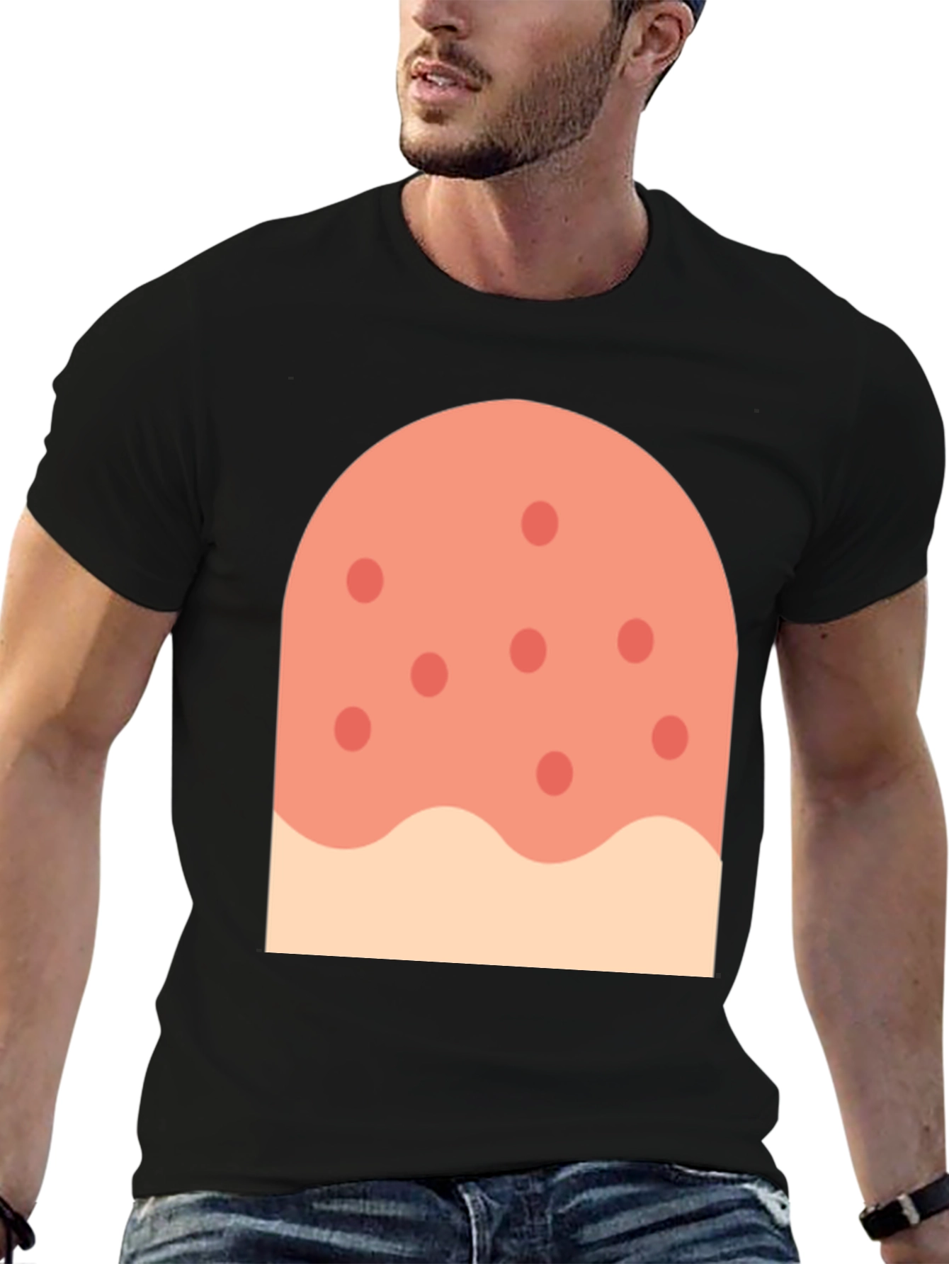 Novelty Pizza Slice Graphic T-Shirt