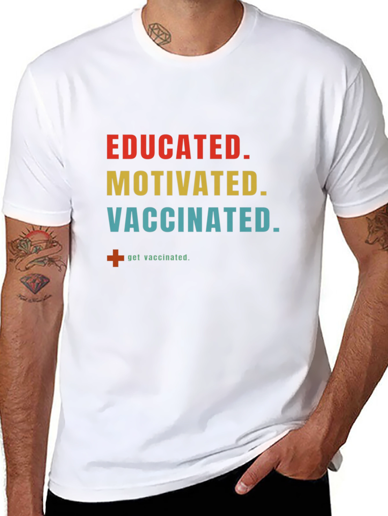 Educated Motivated Vaccinated T-Shirt