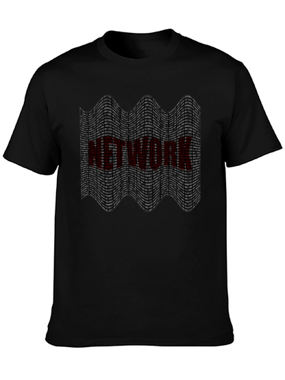 Binary Network T-Shirt - Tech Geek Style