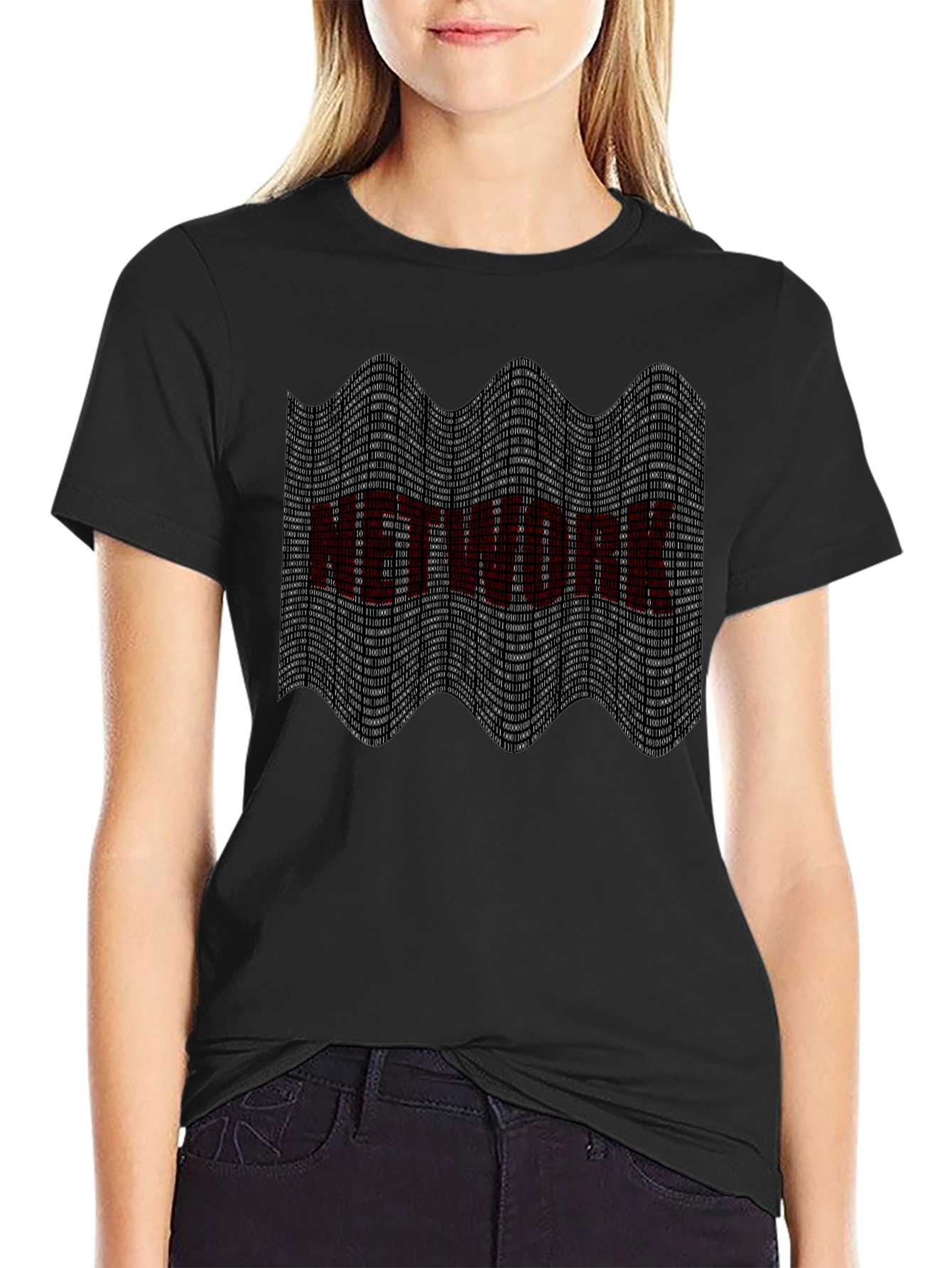 Binary Network T-Shirt - Tech Geek Style