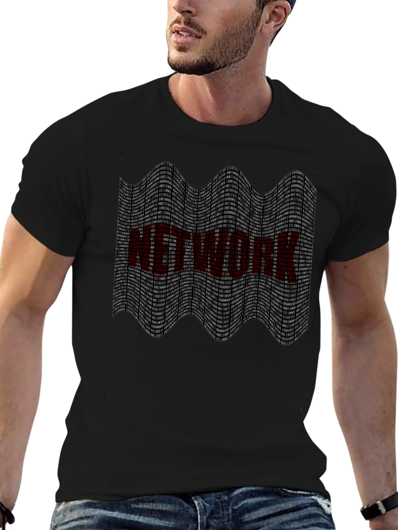 Binary Network T-Shirt - Tech Geek Style