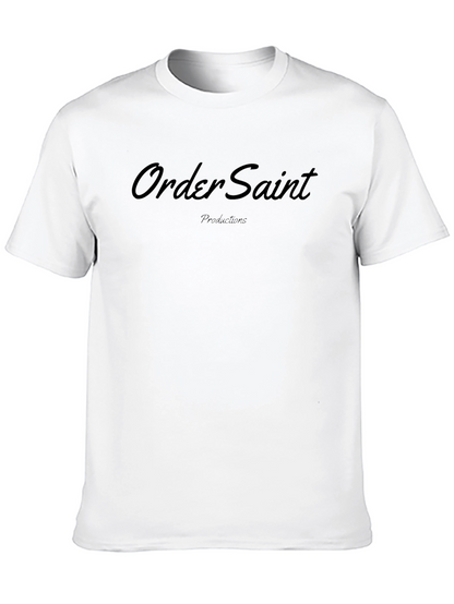 Order Saint Productions Black Graphic Tee