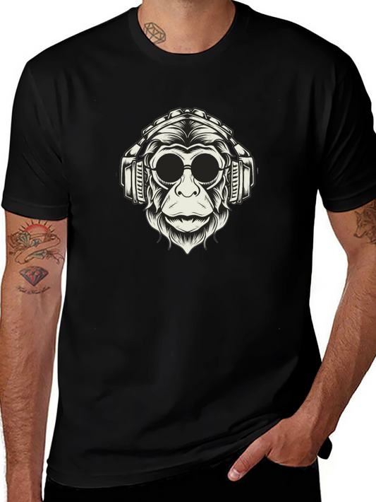 Monkey DJ Graphic T-Shirt - Cool Urban Streetwear