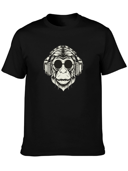 Monkey DJ Graphic T-Shirt - Cool Urban Streetwear