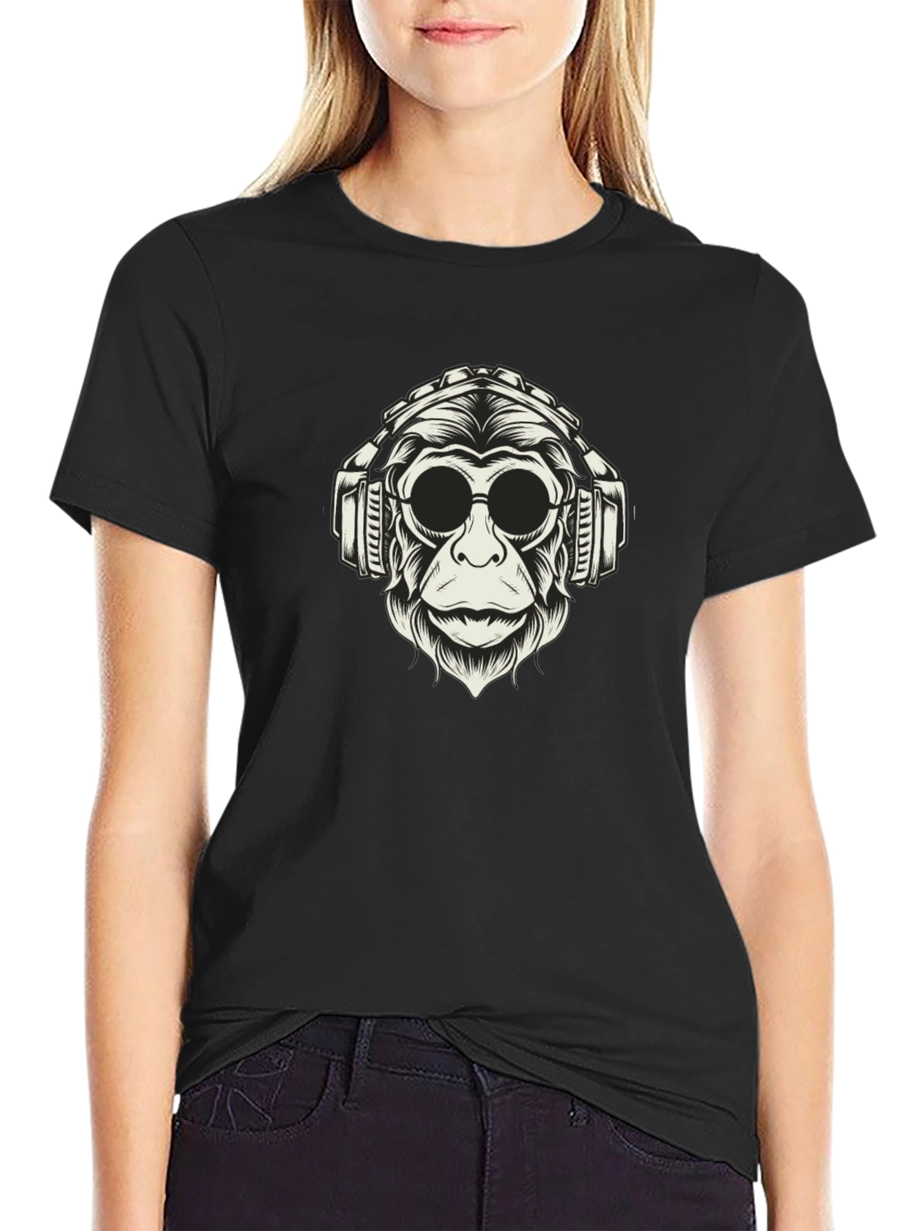 Monkey DJ Graphic T-Shirt - Cool Urban Streetwear