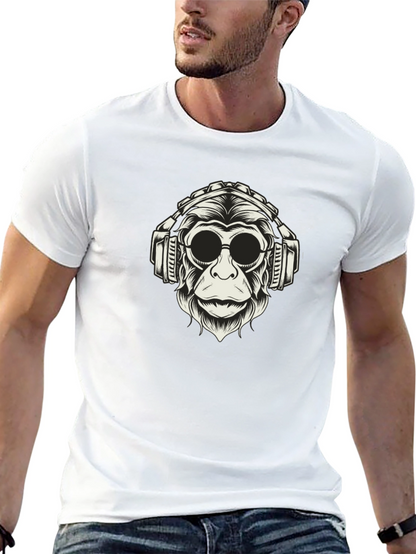 Monkey DJ Graphic T-Shirt - Cool Urban Streetwear