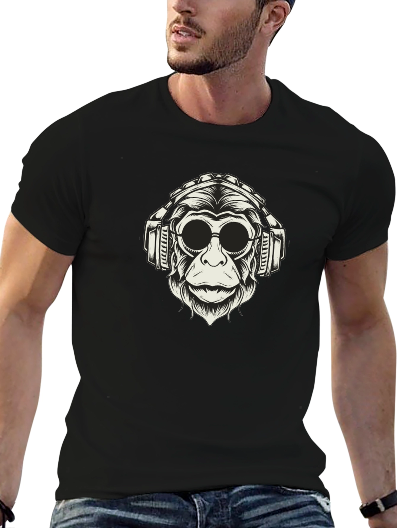 Monkey DJ Graphic T-Shirt - Cool Urban Streetwear