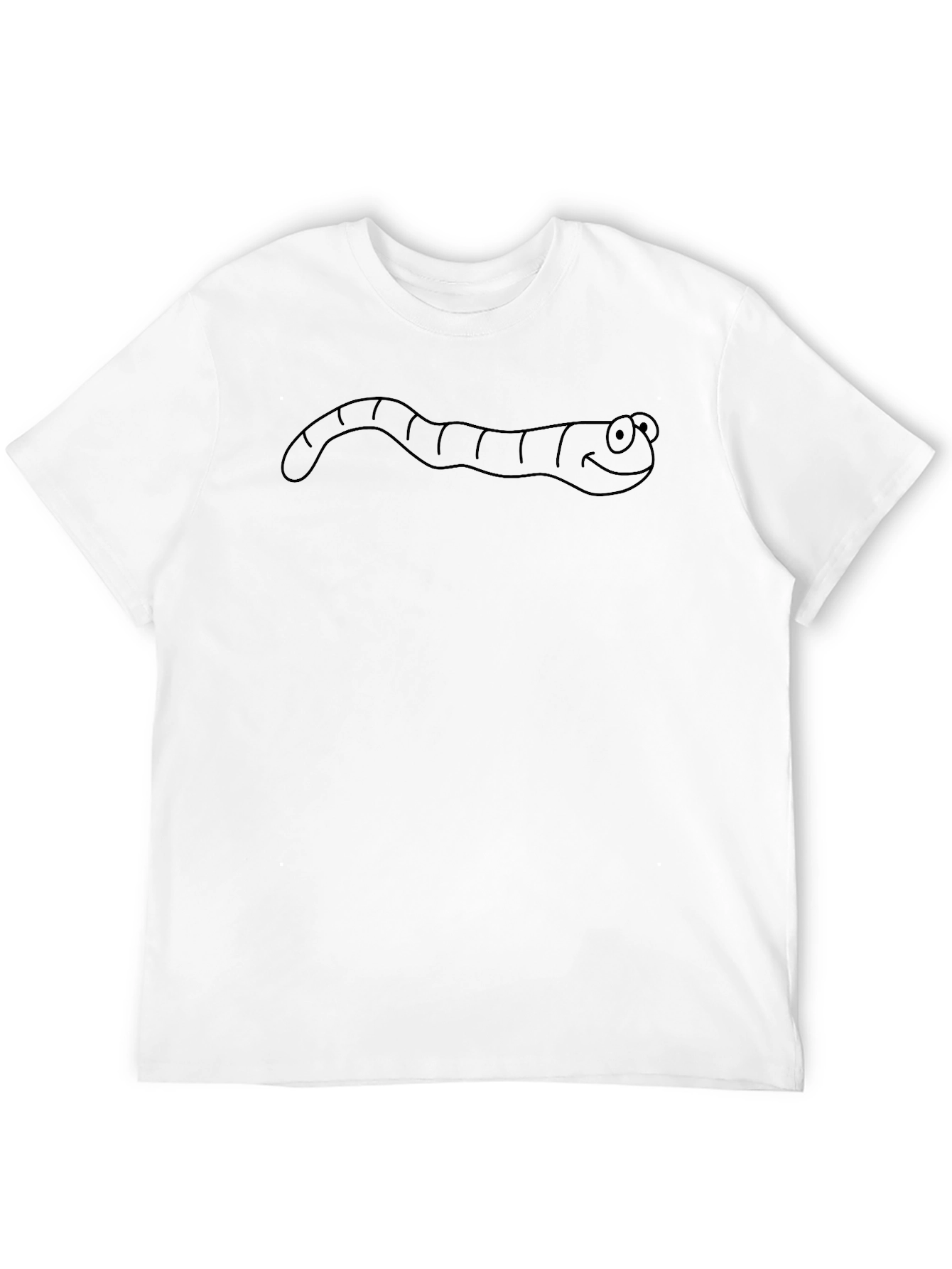 Mens Black Worm Graphic Tee
