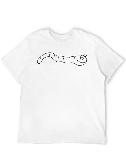 Mens Black Worm Graphic Tee