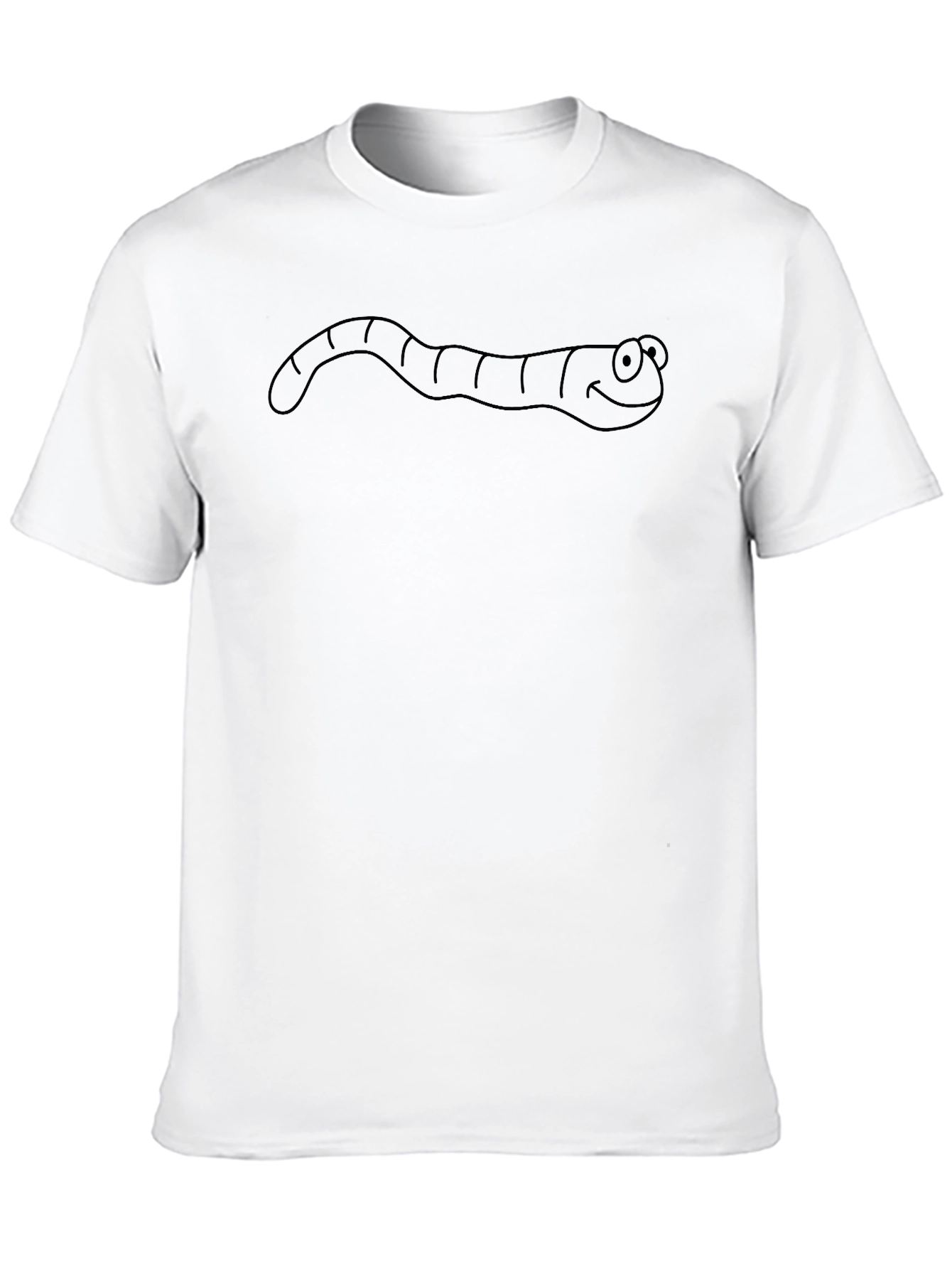 Mens Black Worm Graphic Tee
