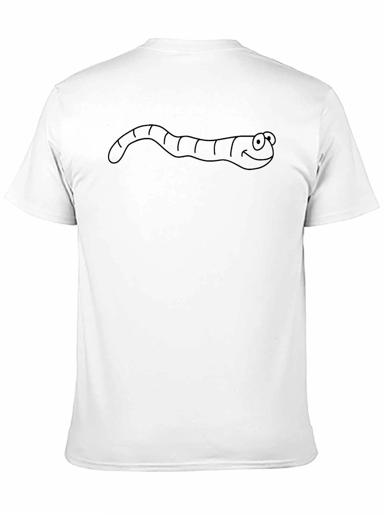 Mens Black Worm Graphic Tee
