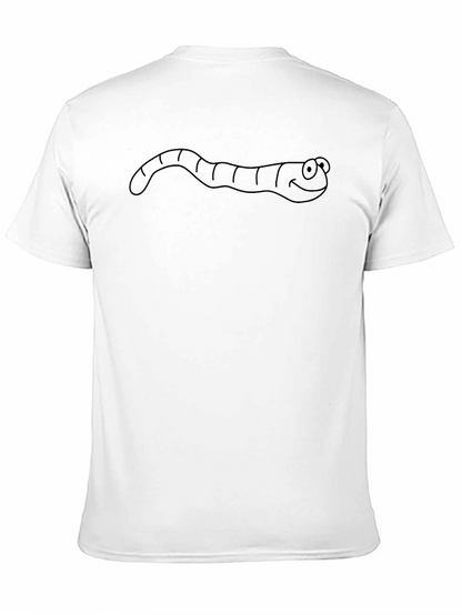 Mens Black Worm Graphic Tee