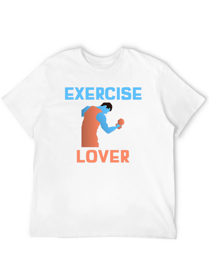 Exercise Lover Graphic Tee - Black
