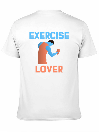 Exercise Lover Graphic Tee - Black