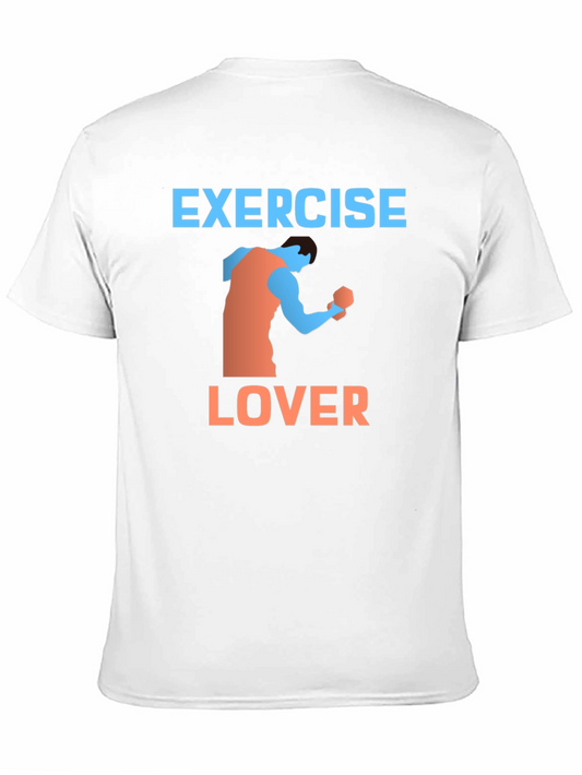 Exercise Lover Graphic Tee - Black
