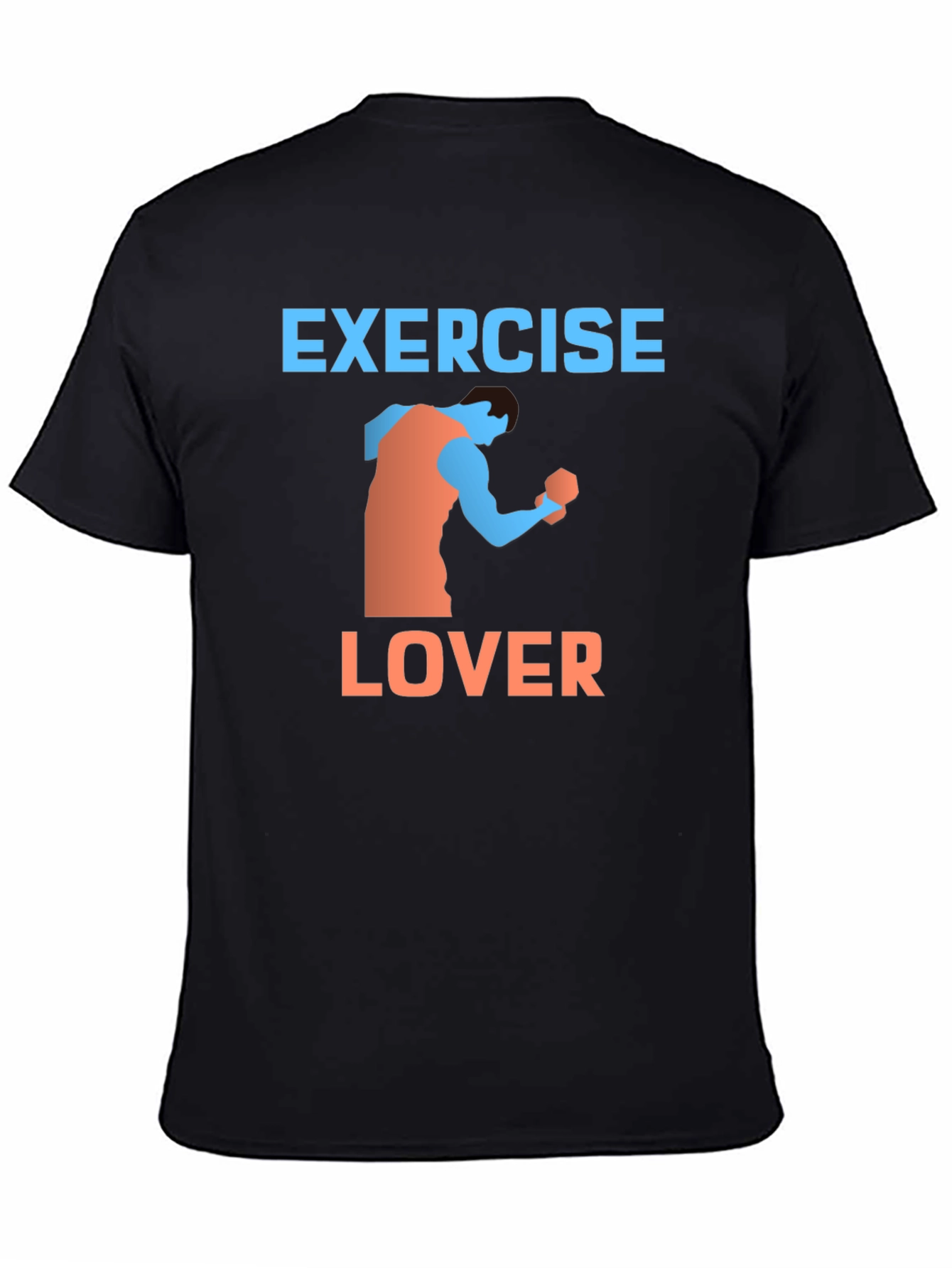 Exercise Lover Graphic Tee - Black