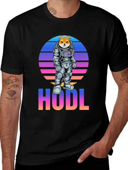 HODL Shiba Inu Astronaut T-Shirt