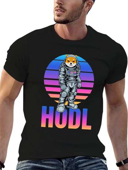 HODL Shiba Inu Astronaut T-Shirt